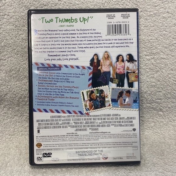 The Sisterhood of the Traveling Pants DVD - Widescreen Edition - Picture 2 of 5